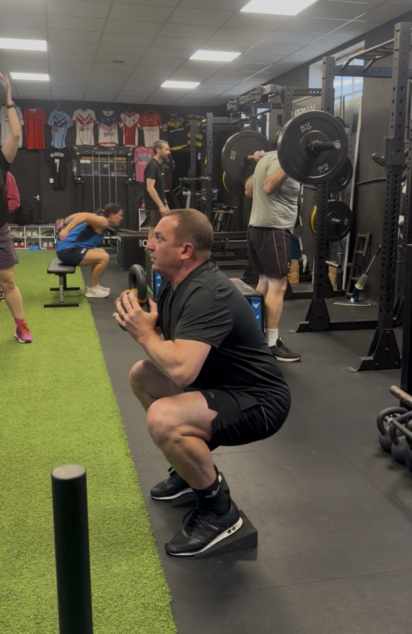 Small group lifting club session