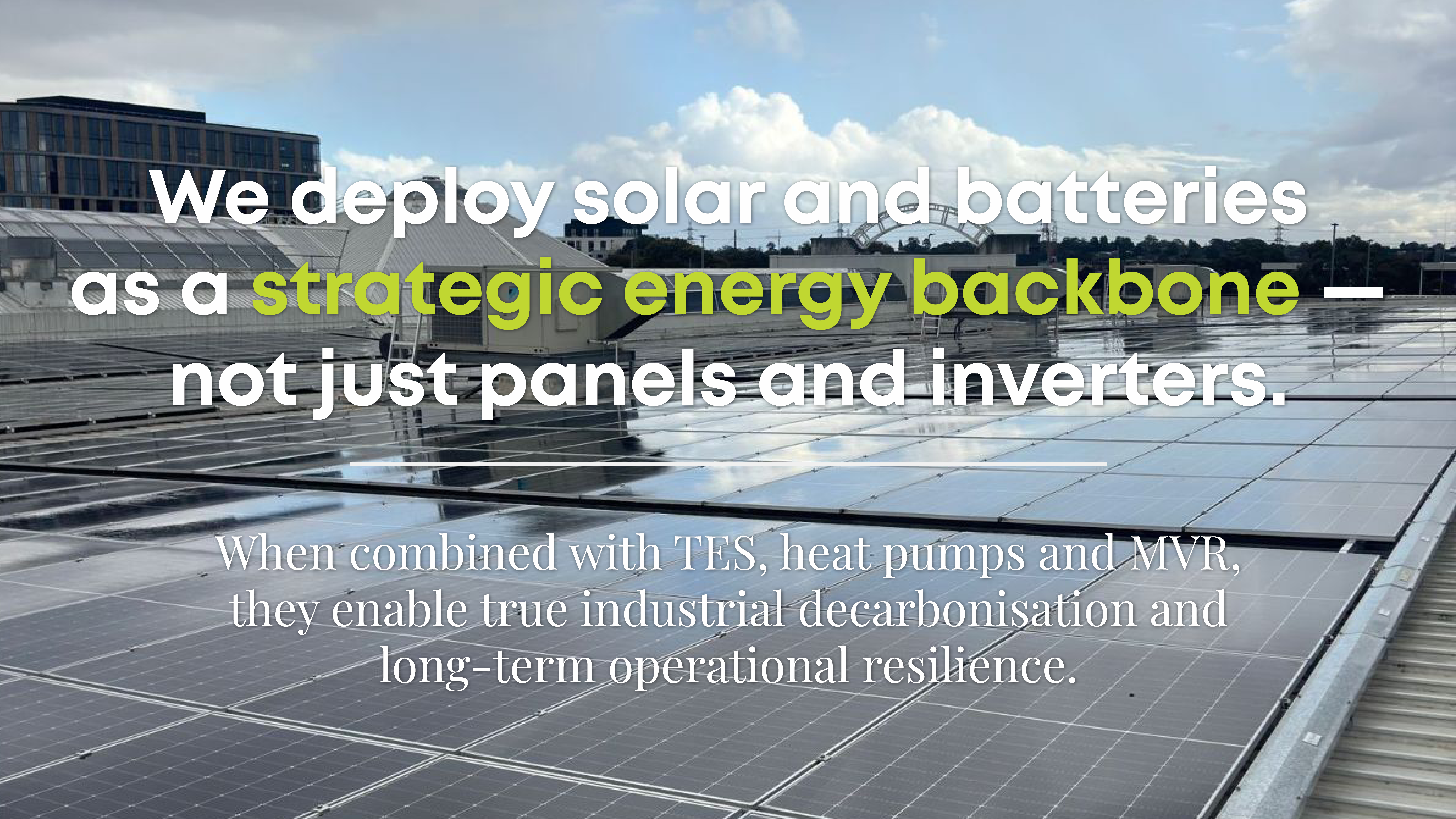 Solar and batteries as a strategic energy backbone