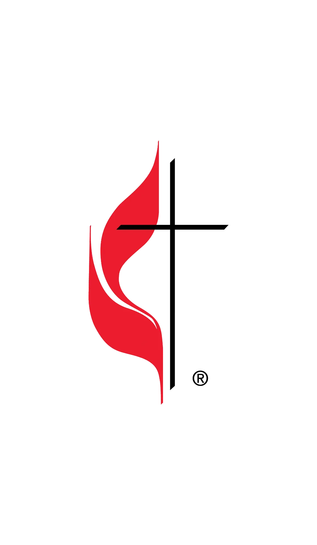United Methodist Church cross and flame logo