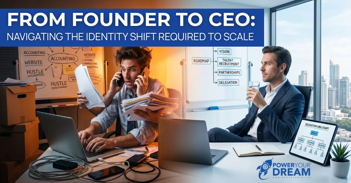 From Founder to CEO: Navigating the Identity Shift Required to Scale