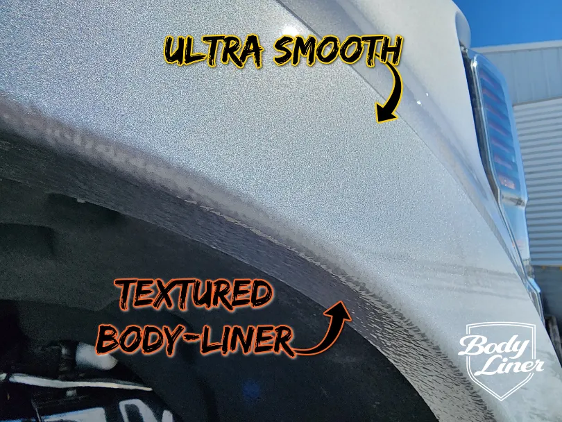 Body-Liner will NEVER yellow.  Our custom color match for every vehicle is next to perfect.  Protection that is hard to see.