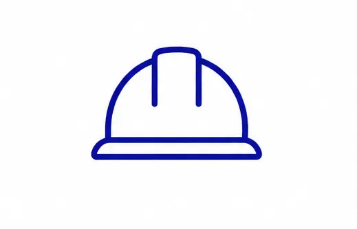 Hard hat icon representing workers' compensation