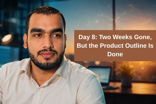 Day 8: Two Weeks Gone, But the Product Outline Is Done
