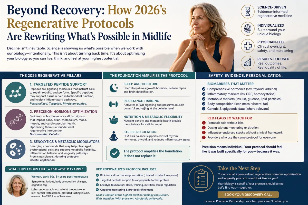 Beyond Recovery: How 2026's Regenerative Protocols Are Rewriting What's Possible in Midlife