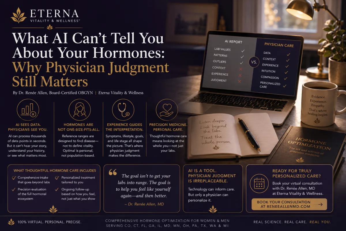 What AI Can't Tell You About Your Hormones: Why Physician Judgment Still Matters