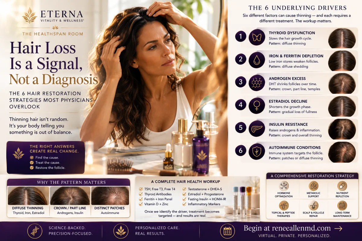 Hair loss is a signal, not a diagnosis.