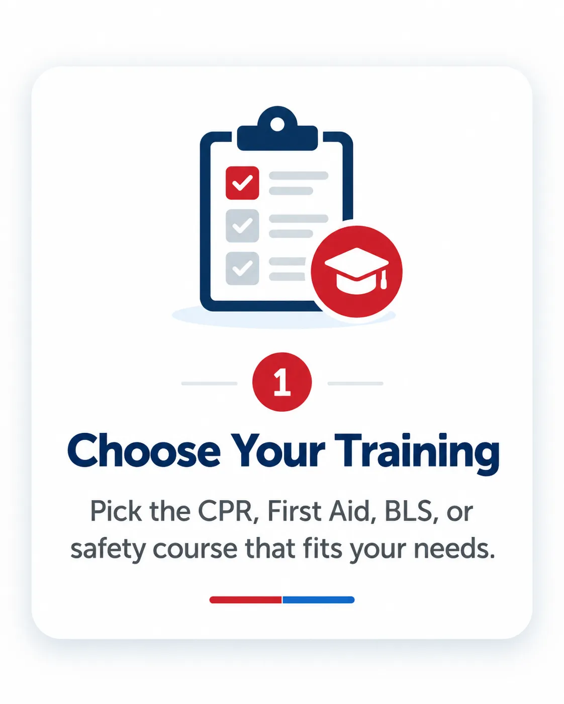     Choose the CPR, First Aid, BLS, or safety training course that fits your needs
