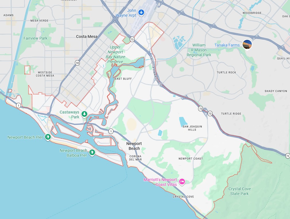 Map of Lake Forest, California