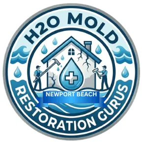 logo for H2O Mold Restoration of Newport Beach