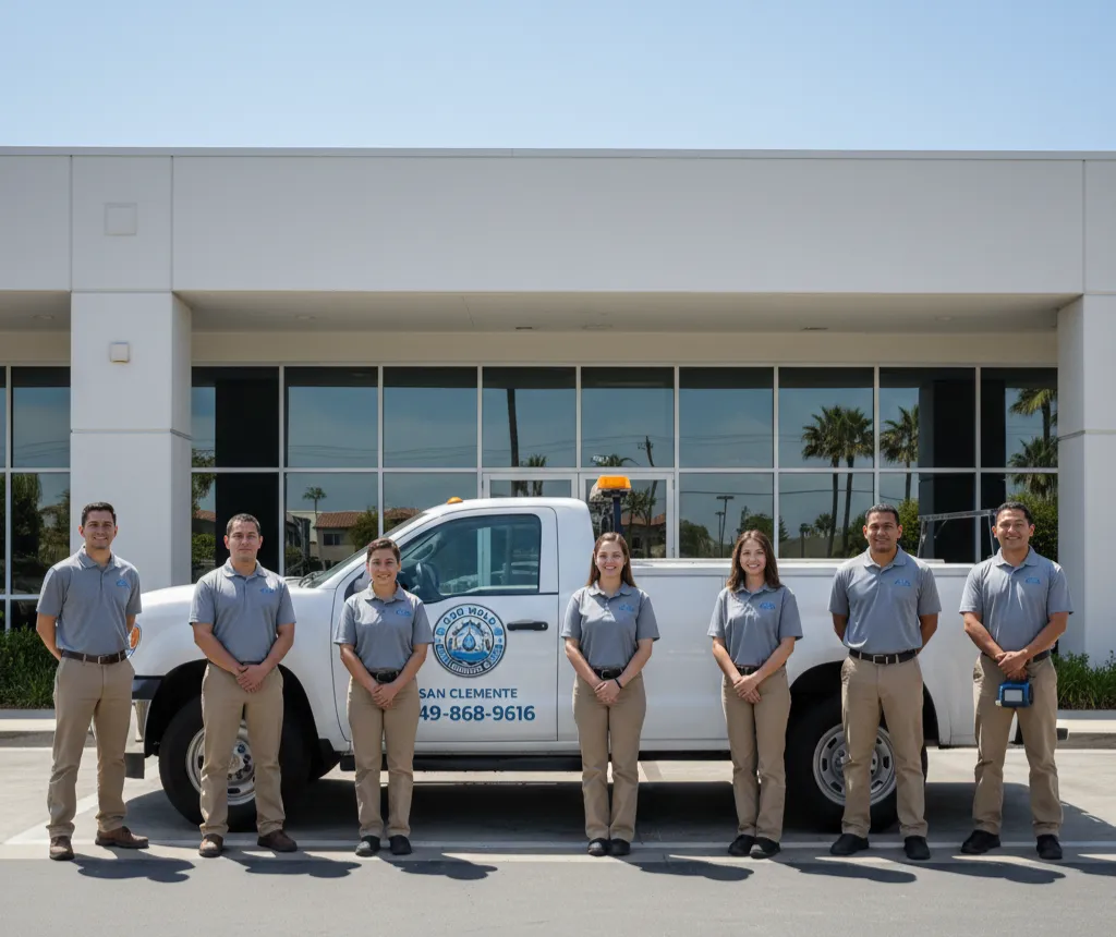 work crew from H2O Mold Restoration Gurus of San Clemente