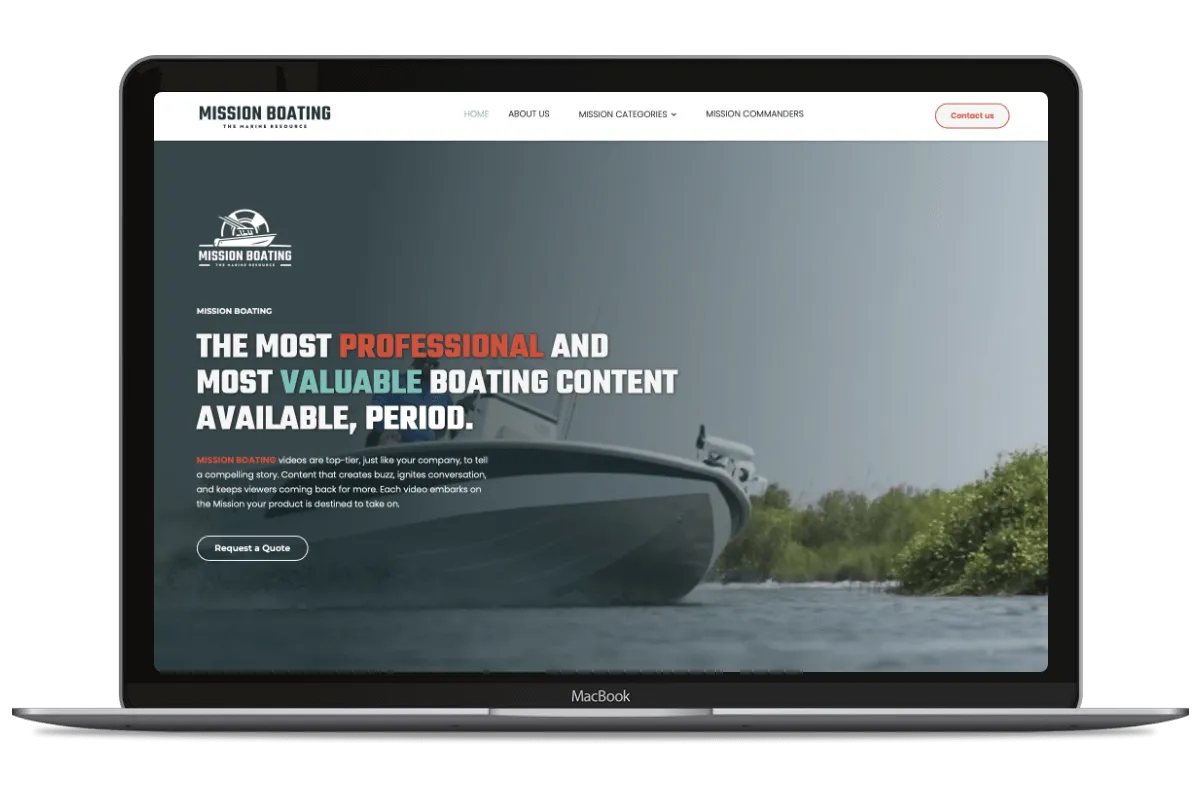 Ross Marine website image 