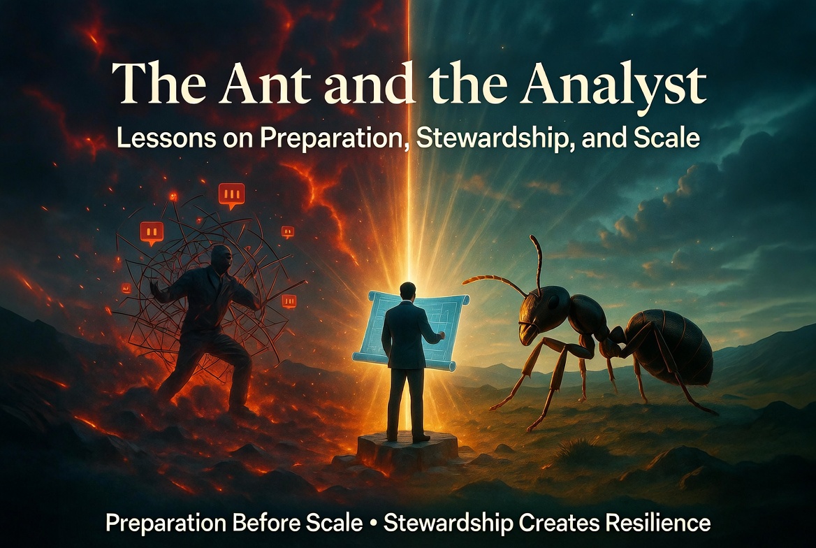 The ant and the analyst