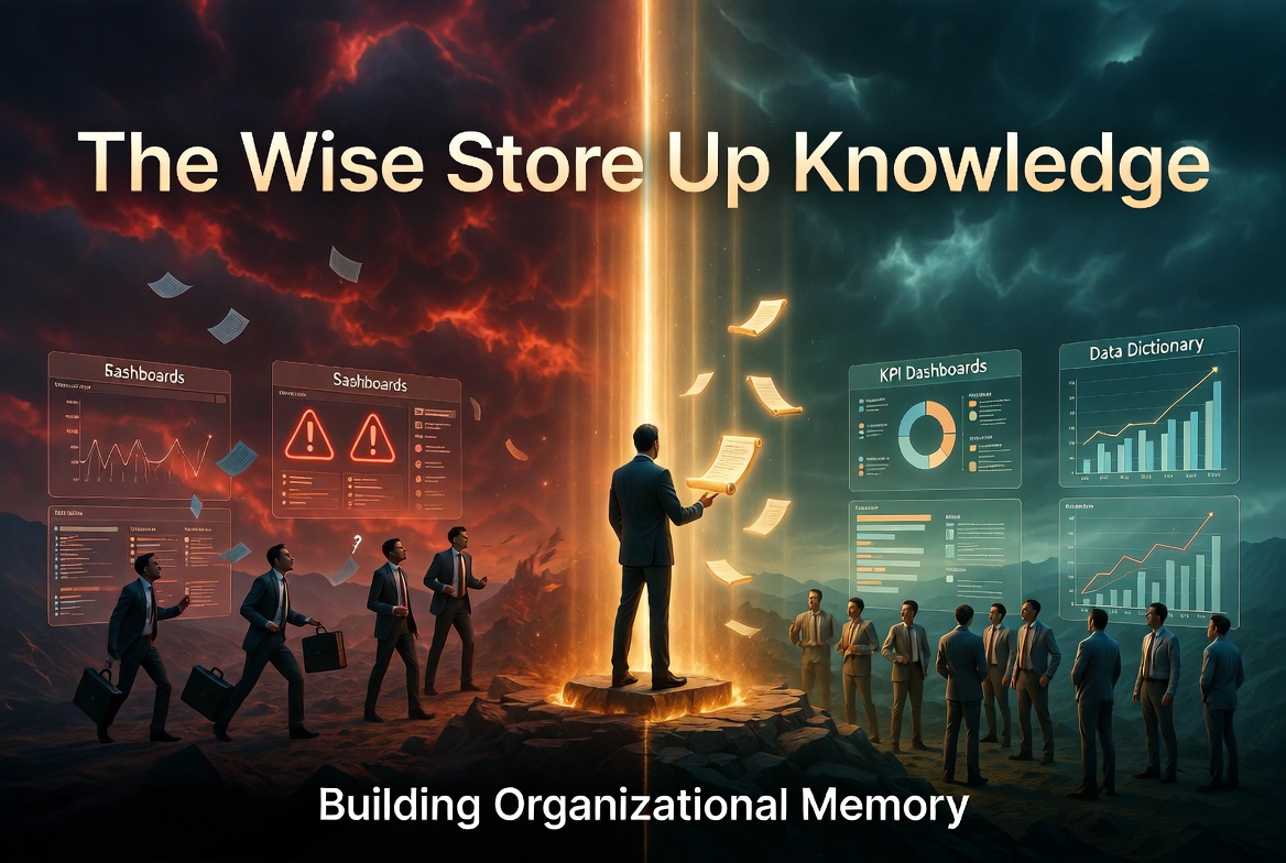 The wise store up knowledge