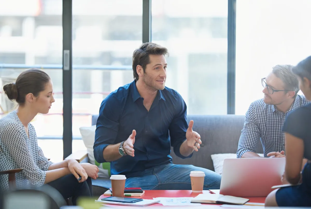 Leaders managing teams