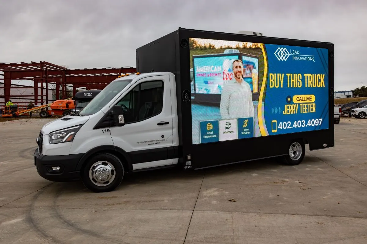 2026 Legion 714 LED advertising truck, Ford Transit 350HD chassis