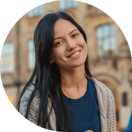 Smiling young woman representing affiliate success