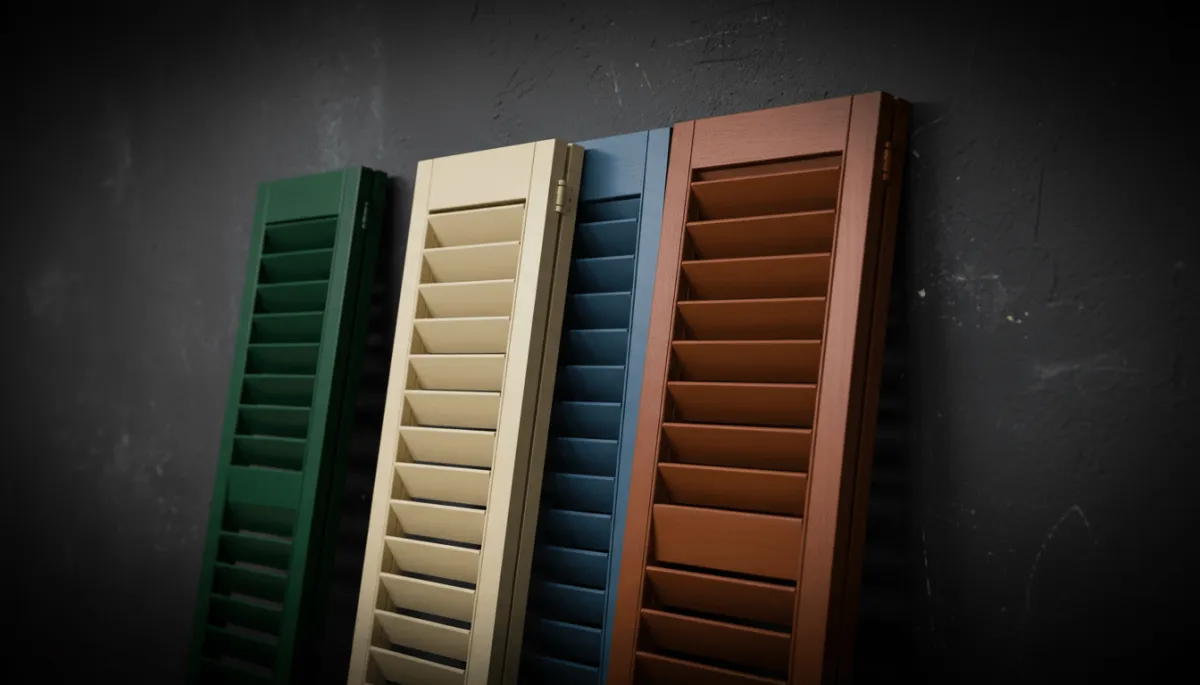 Louvered exterior shutter styles