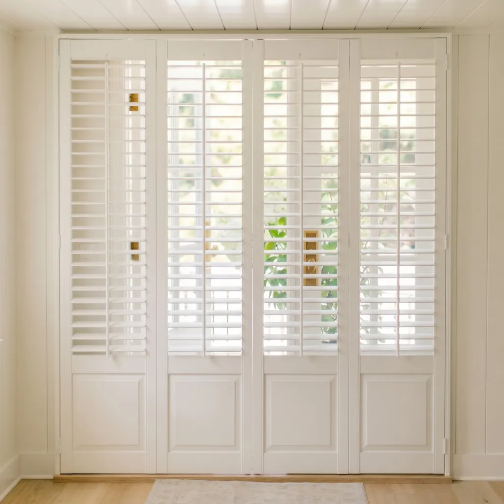Louvered exterior shutter styles