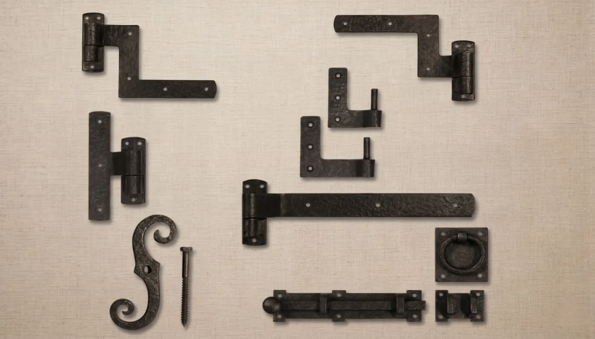 Decorative and functional shutter hardware and options
