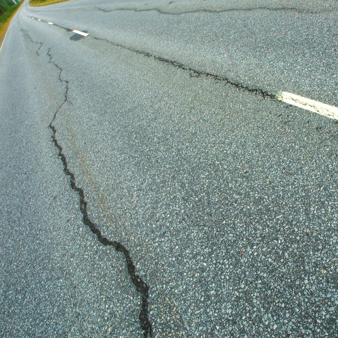 asphalt that is cracked