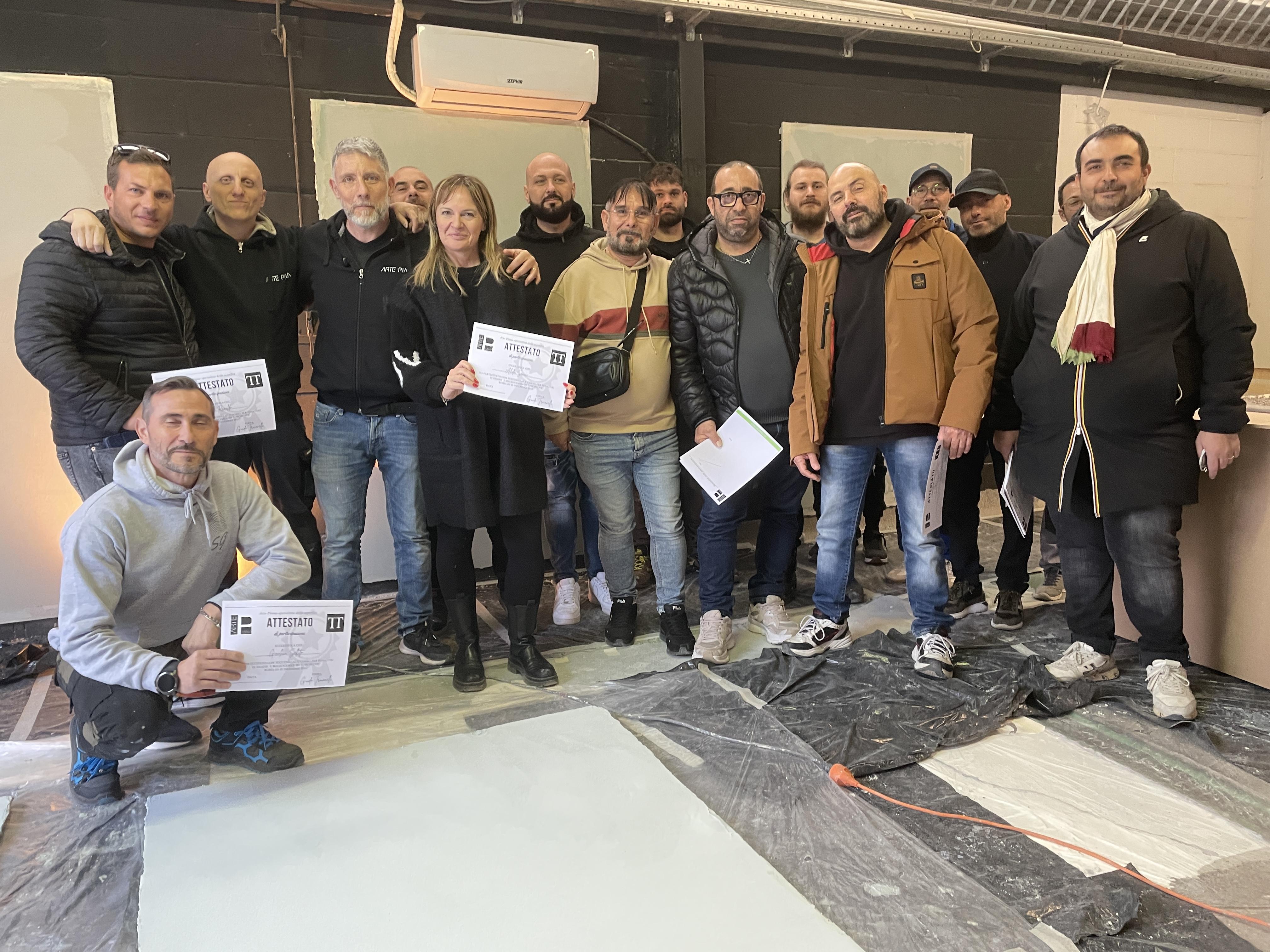 Corso resina epossidica in azione