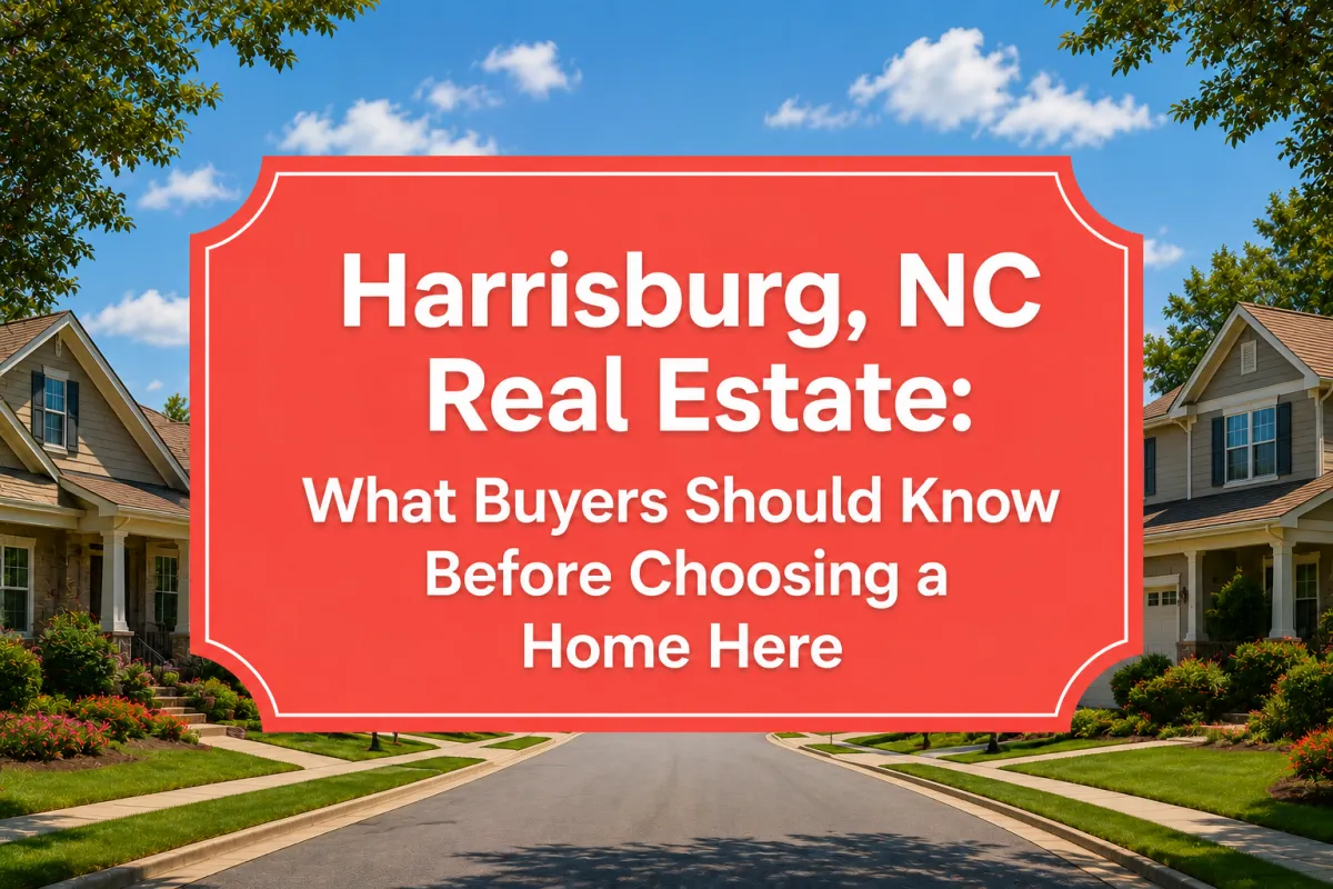 Harrisburg, NC real estate and home buying considerations for buyers