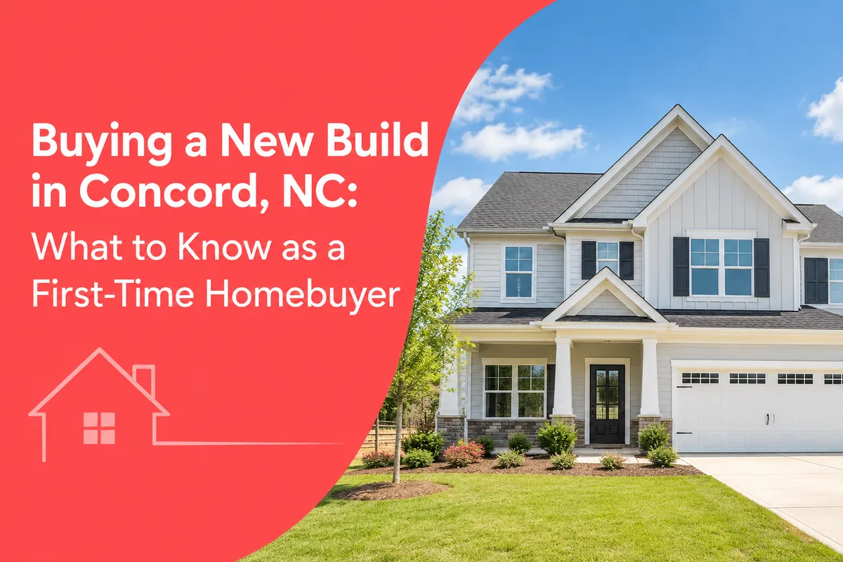 New construction home in Concord NC for a first-time homebuyer