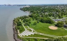 Multi-level deck with pergola and steps in Lakewood Cleveland
