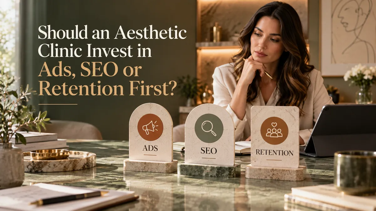 Should an Aesthetic Clinic Invest in Ads, SEO or Retention First?