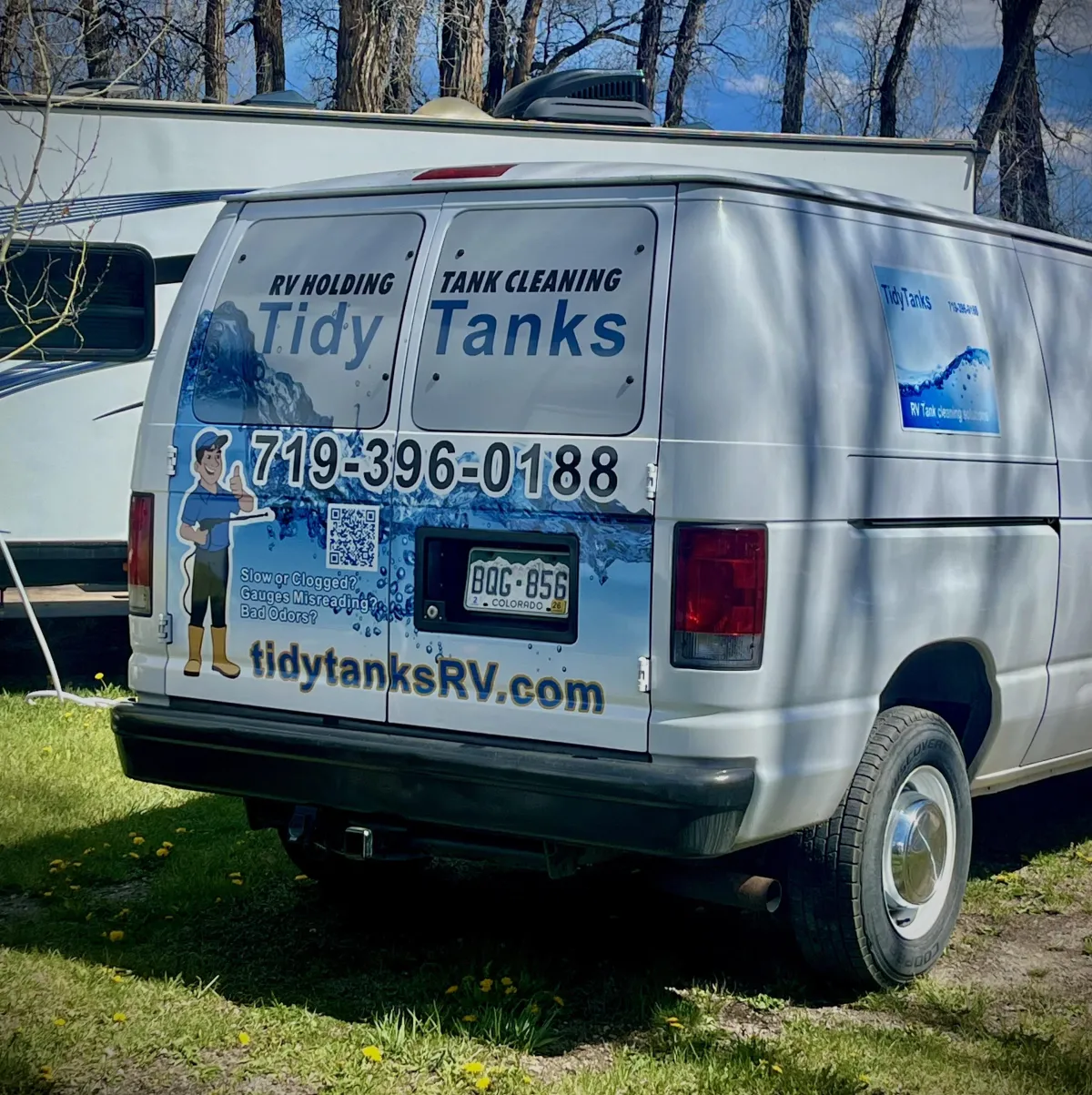 Tidy Tanks RV Tank cleaning mobile van