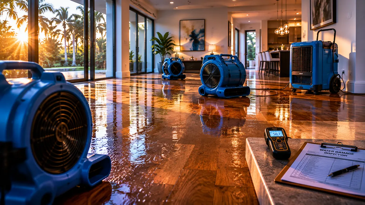 Water damage restoration services i