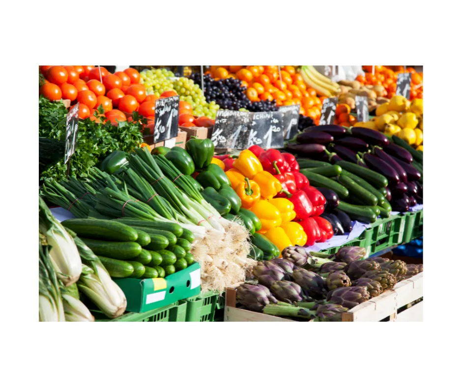 vegetables at the farmstand
