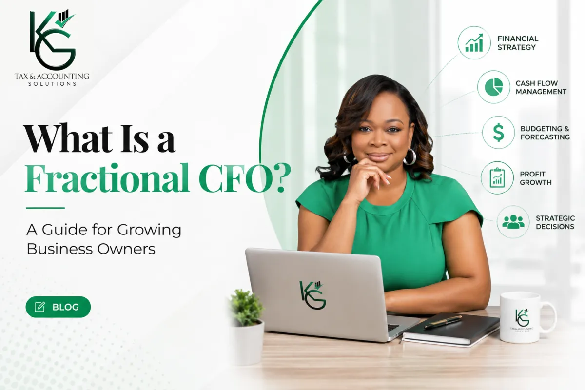 Fractional CFO providing financial strategy, cash flow management, budgeting, forecasting, and growth guidance.