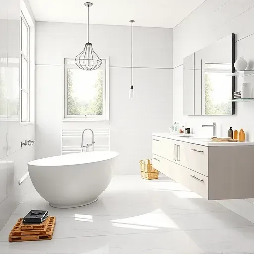 Bright renovated bathroom in Spring TX with modern fixtures, large window, clean design, and completed demolition work