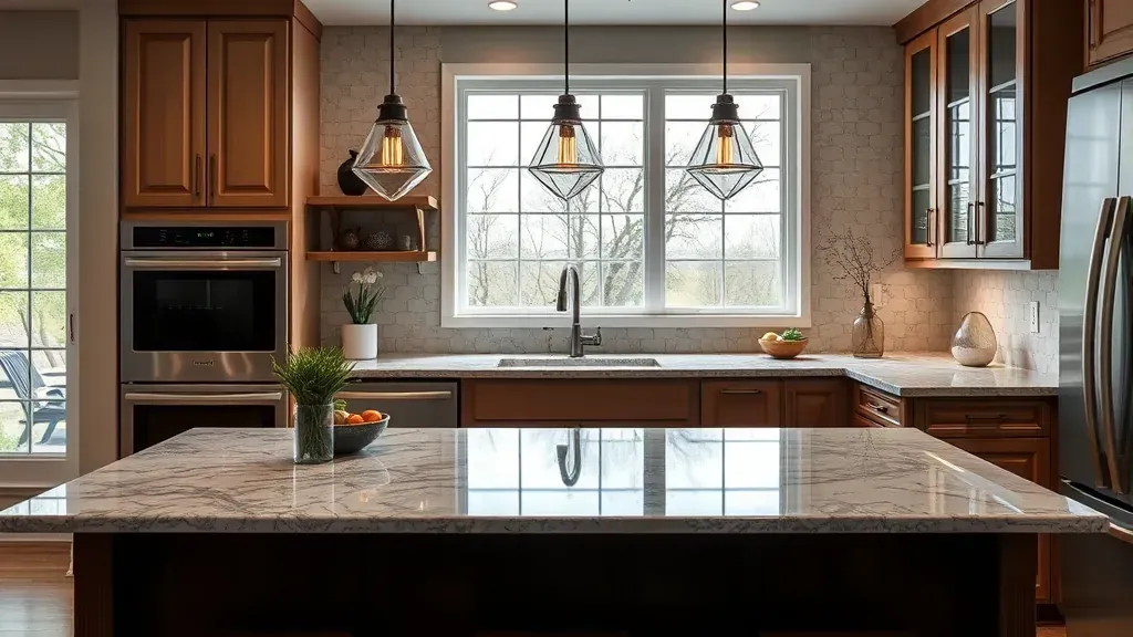 Kitchen countertops projects showcasing modern designs in Spring, TX homes.