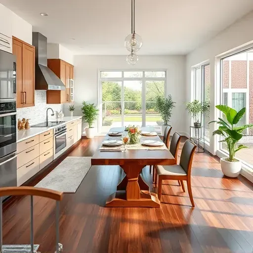 Modern kitchen remodel in Missouri City TX features sleek cabinetry, quartz countertops, and natural light.