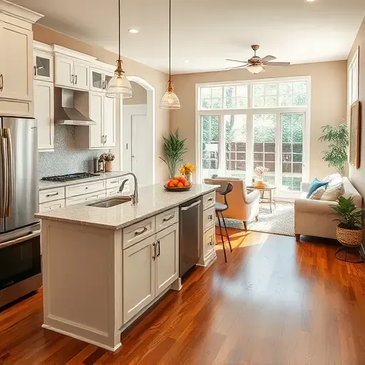 Beautifully remodeled kitchen in Montgomery TX with modern appliances, elegant countertops, and natural light.