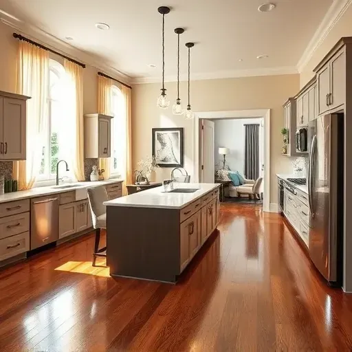 Newly remodeled kitchen in Katy TX features modern cabinetry, sleek countertops, stainless steel appliances, and natural light.