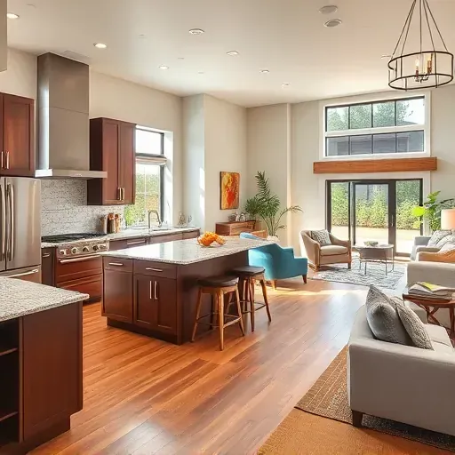 Modern kitchen remodel in Shadow Creek, TX with sleek cabinetry, large island, and natural light illuminating elegant finishes.