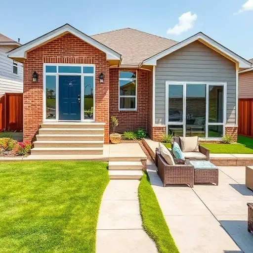 Completed home remodeling project in Spring TX featuring modern design, fresh landscaping, and elegant architecture.