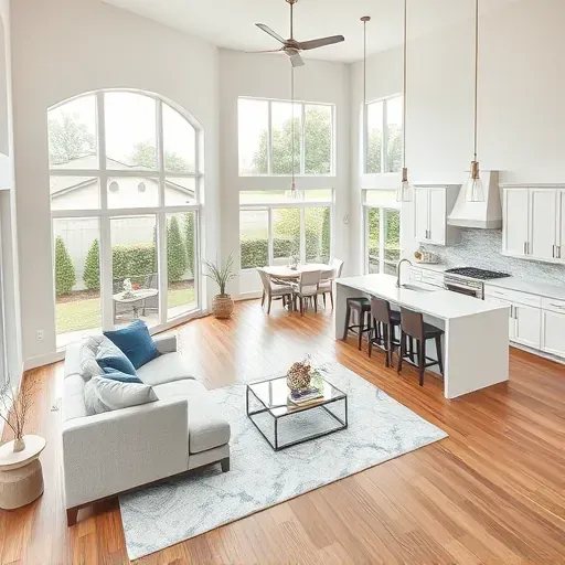 Modern home remodeling in Hedwig Village TX with open-concept design, natural light, and elegant decor.