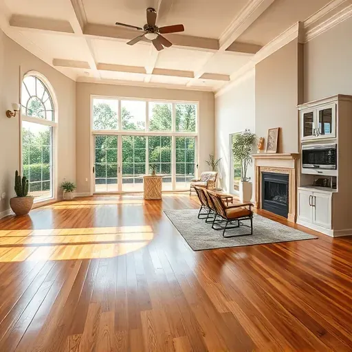 Spacious living room and open kitchen in Conroe, TX, featuring elegant design, natural light, and modern amenities.