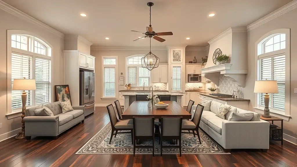 Home Remodeling in Bridgeland, TX showcasing modern kitchen designs and open-concept living spaces.