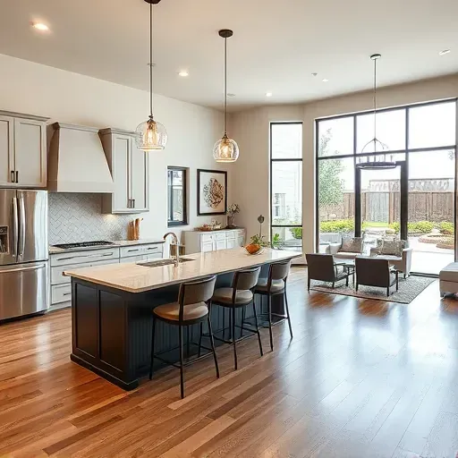 Stunning modern kitchen in Sugar Land TX with sleek countertops, stainless steel appliances, and elegant cabinetry.