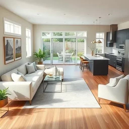 Home remodeling project in Cypress TX featuring an inviting living room with modern decor and bright natural light