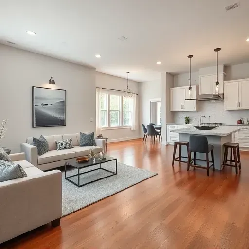 Home remodeling in Atascocita TX featuring a modern open-concept living space with elegant furniture and natural light.