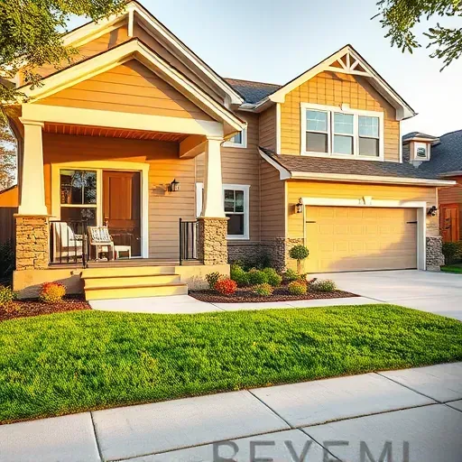 Home remodeling in Spring TX featuring modern design, fresh landscaping, and updated exterior on a clear day.