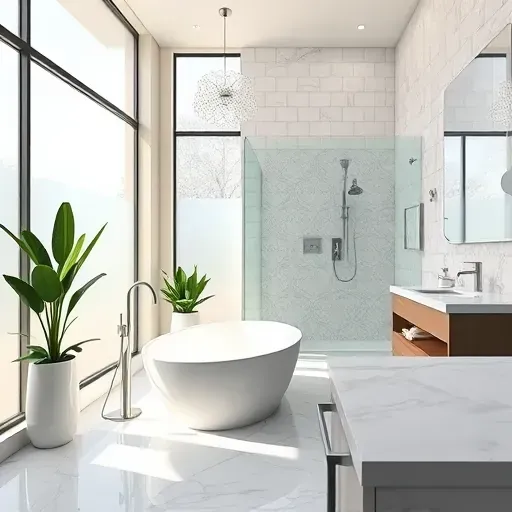 Freshly remodeled bathroom in Magnolia TX showcasing modern fixtures, soaking tub, spacious shower, and elegant design.