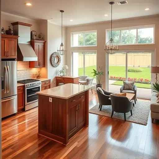 Modern kitchen remodel in Atascocita TX with quartz countertops, stainless steel appliances, and elegant decor.