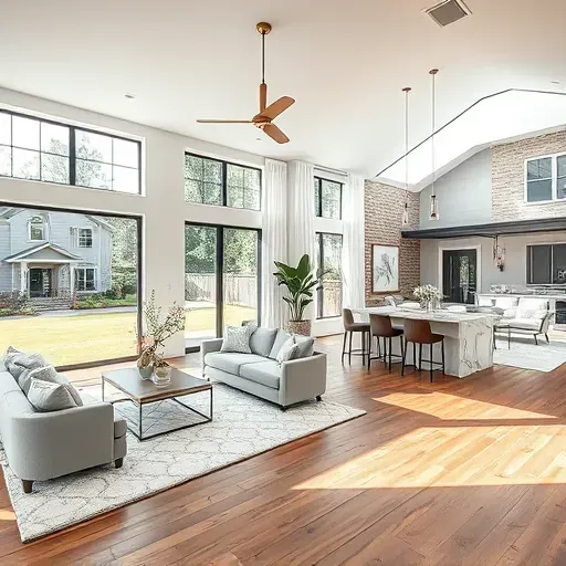 Completed home remodeling in Spring TX showcasing modern design and fresh landscaping with vibrant flowers.